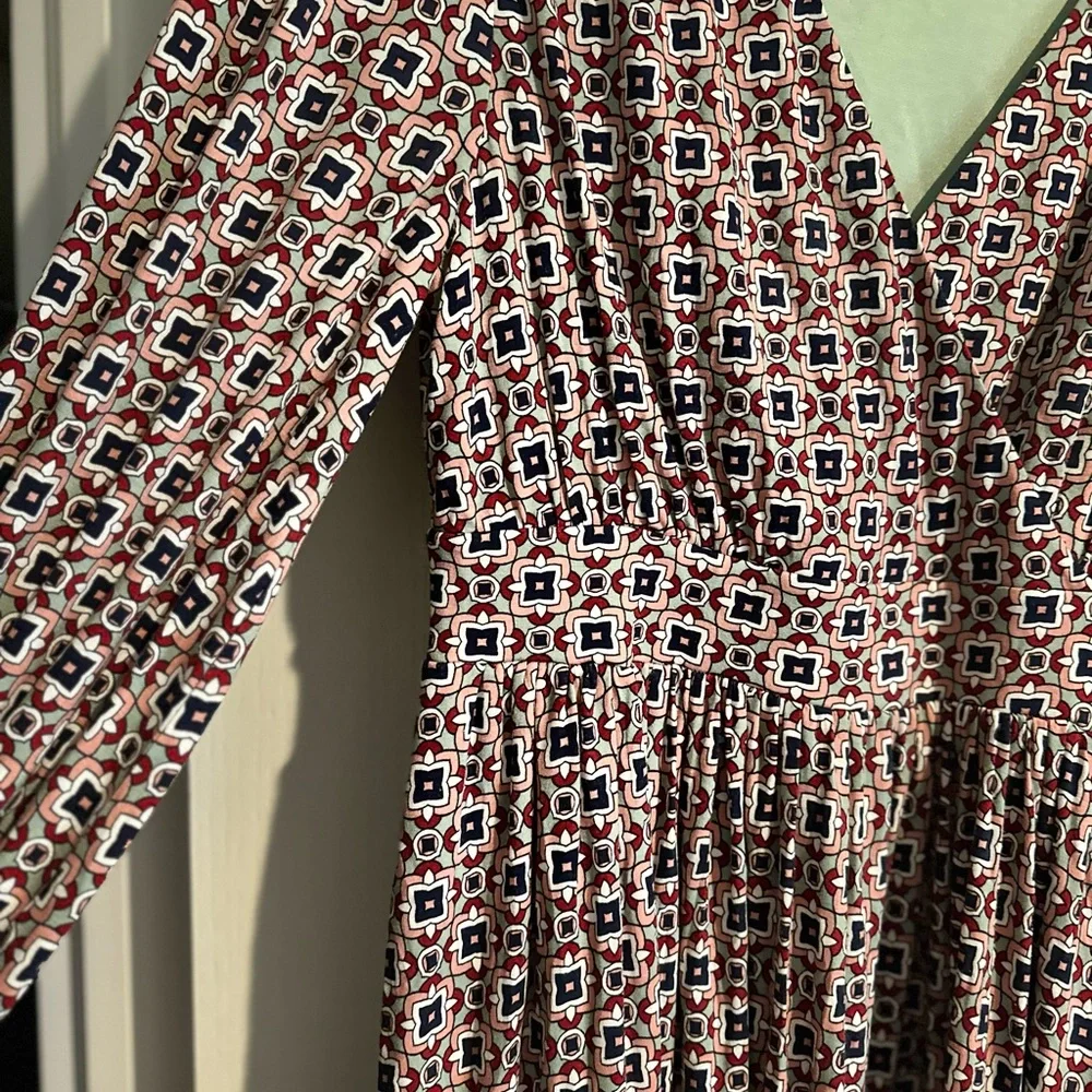 Boden Anna geometric midi dress 8 - Picture 3 of 4